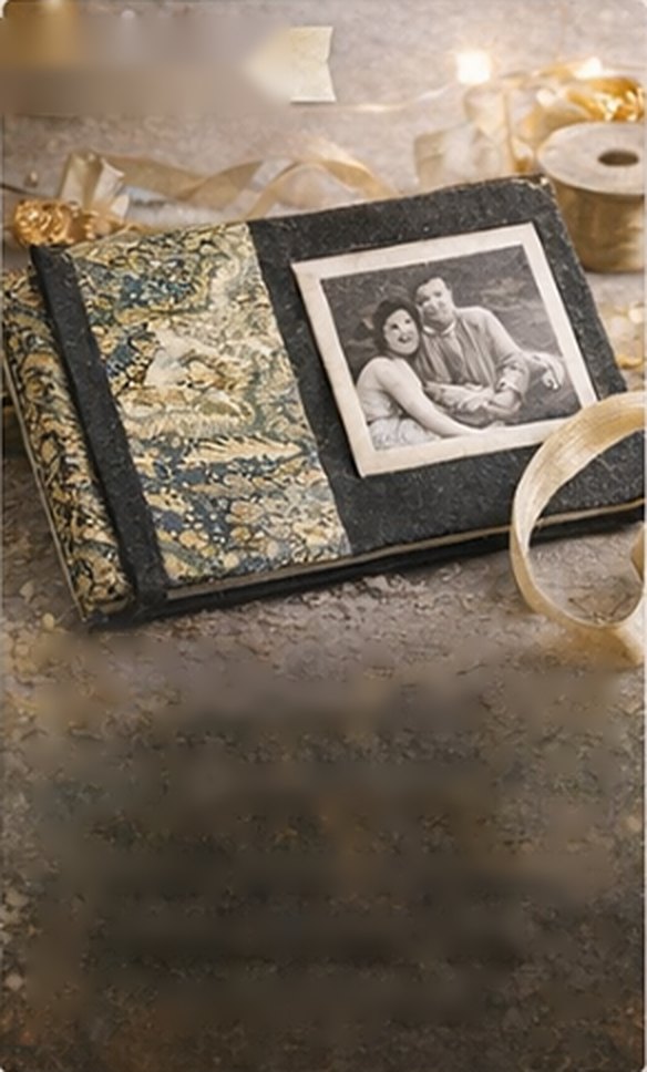Album foto bersampul batik